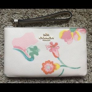 Coach large corner zip wristlet